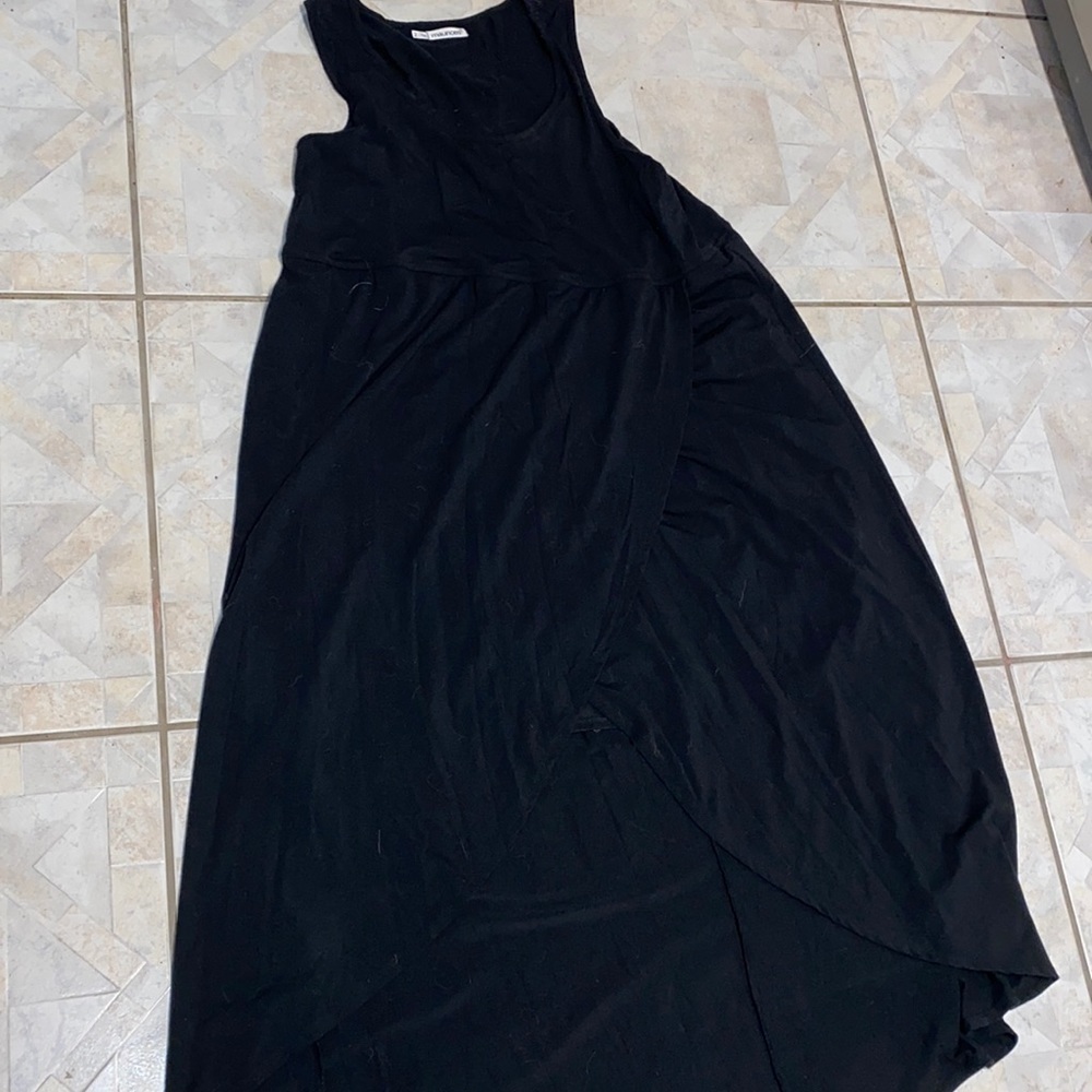Y womens Maurice’s casual long black stretch sleeveless plus size dress 2